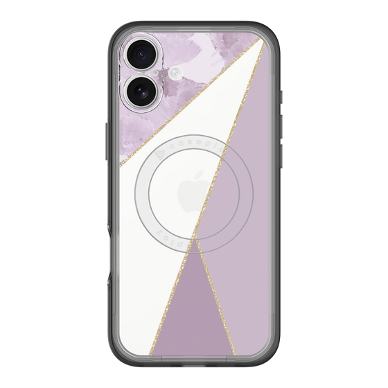 スリムプロテクションプレミアムケース with MagSafe［ マーブルトライアングルパレット - Purple ］