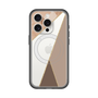 スリムプロテクションプレミアムケース with MagSafe［ マーブルトライアングルパレット - Brown ］