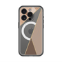 スリムプロテクションプレミアムケース with MagSafe［ マーブルトライアングルパレット - Brown ］