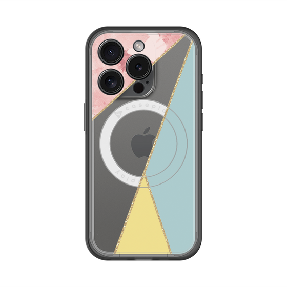 スリムプロテクションプレミアムケース with MagSafe［ マーブルトライアングルパレット - Mix ］