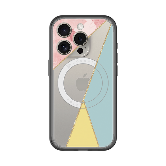 スリムプロテクションプレミアムケース with MagSafe［ マーブルトライアングルパレット - Mix ］