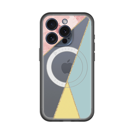 スリムプロテクションプレミアムケース with MagSafe［ マーブルトライアングルパレット - Mix ］