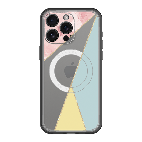 スリムプロテクションプレミアムケース with MagSafe［ マーブルトライアングルパレット - Mix ］