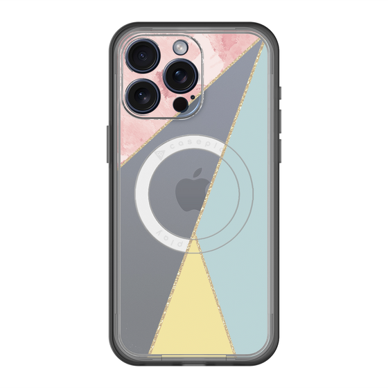 スリムプロテクションプレミアムケース with MagSafe［ マーブルトライアングルパレット - Mix ］