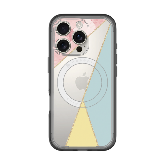 スリムプロテクションプレミアムケース with MagSafe［ マーブルトライアングルパレット - Mix ］