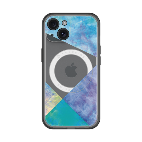 スリムプロテクションプレミアムケース with MagSafe［ 朝焼けパステルパレット - Blue ］