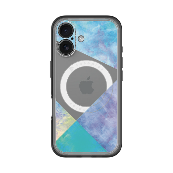 スリムプロテクションプレミアムケース with MagSafe［ 朝焼けパステルパレット - Blue ］