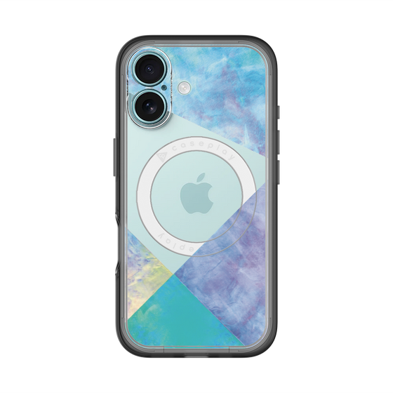 スリムプロテクションプレミアムケース with MagSafe［ 朝焼けパステルパレット - Blue ］