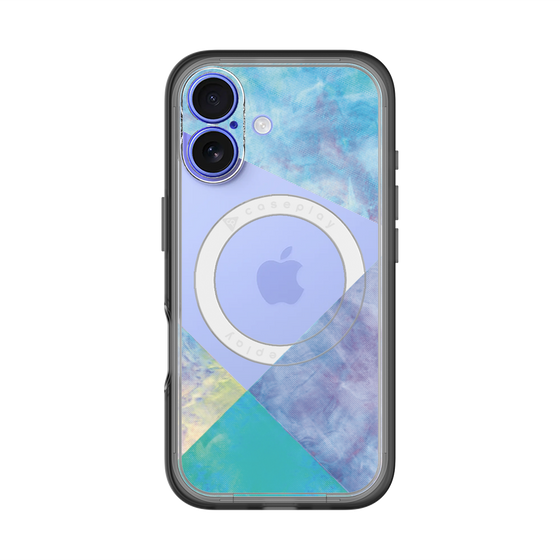 スリムプロテクションプレミアムケース with MagSafe［ 朝焼けパステルパレット - Blue ］
