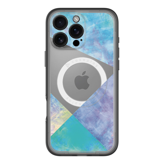スリムプロテクションプレミアムケース with MagSafe［ 朝焼けパステルパレット - Blue ］