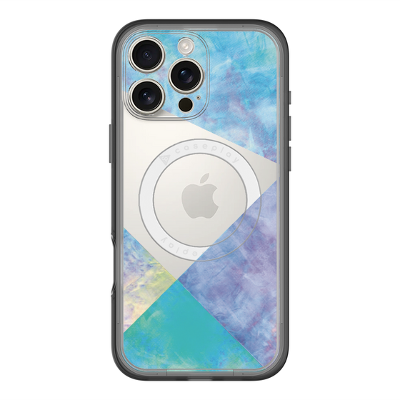 スリムプロテクションプレミアムケース with MagSafe［ 朝焼けパステルパレット - Blue ］