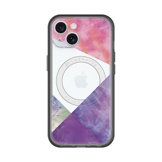 スリムプロテクションプレミアムケース with MagSafe［ 朝焼けパステルパレット - Purple ］