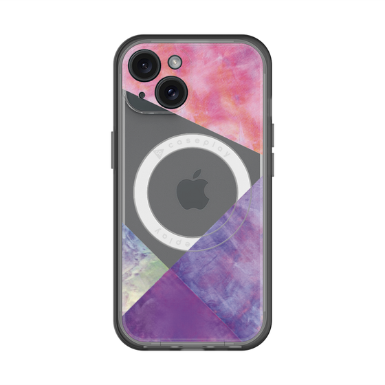 スリムプロテクションプレミアムケース with MagSafe［ 朝焼けパステルパレット - Purple ］