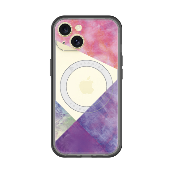 スリムプロテクションプレミアムケース with MagSafe［ 朝焼けパステルパレット - Purple ］