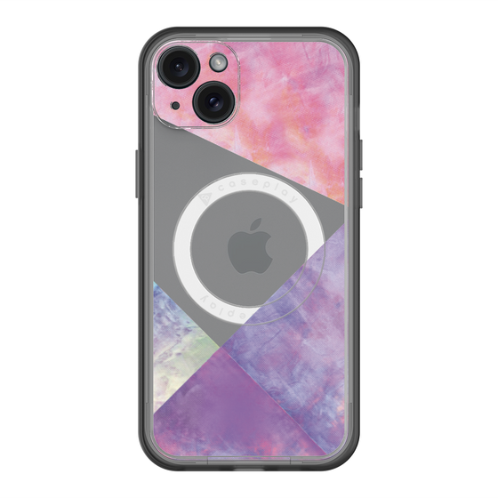 スリムプロテクションプレミアムケース with MagSafe［ 朝焼けパステルパレット - Purple ］