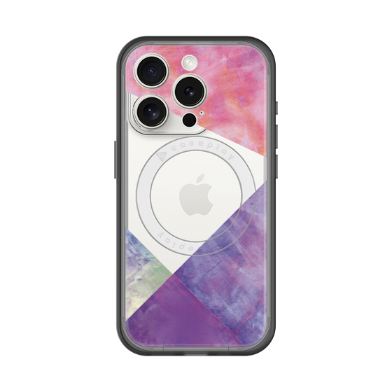 スリムプロテクションプレミアムケース with MagSafe［ 朝焼けパステルパレット - Purple ］