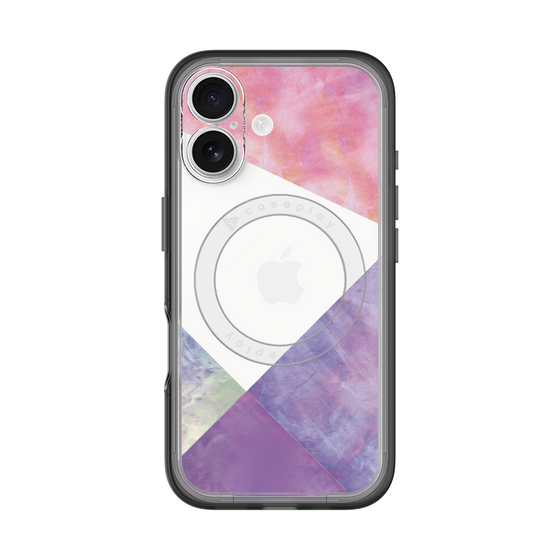 スリムプロテクションプレミアムケース with MagSafe［ 朝焼けパステルパレット - Purple ］
