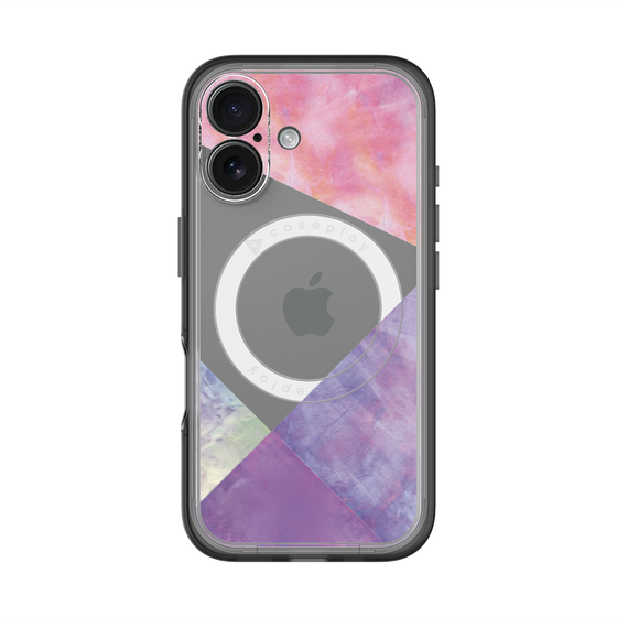 スリムプロテクションプレミアムケース with MagSafe［ 朝焼けパステルパレット - Purple ］