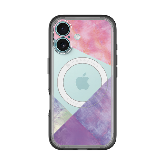 スリムプロテクションプレミアムケース with MagSafe［ 朝焼けパステルパレット - Purple ］