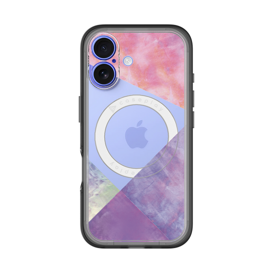 スリムプロテクションプレミアムケース with MagSafe［ 朝焼けパステルパレット - Purple ］