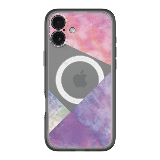 スリムプロテクションプレミアムケース with MagSafe［ 朝焼けパステルパレット - Purple ］