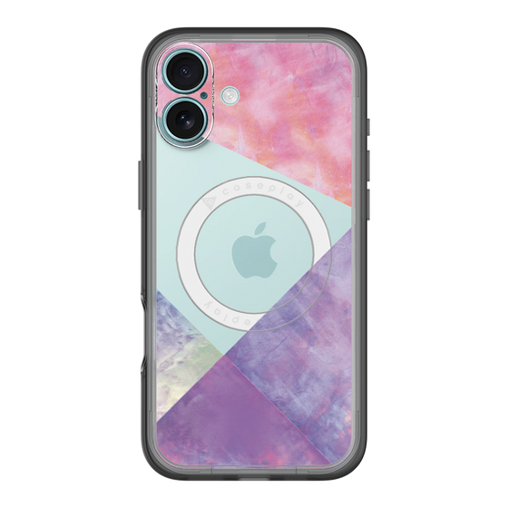 スリムプロテクションプレミアムケース with MagSafe［ 朝焼けパステルパレット - Purple ］