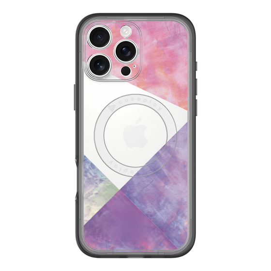 スリムプロテクションプレミアムケース with MagSafe［ 朝焼けパステルパレット - Purple ］