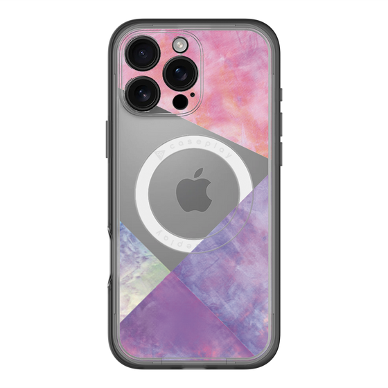 スリムプロテクションプレミアムケース with MagSafe［ 朝焼けパステルパレット - Purple ］