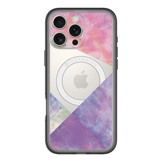 スリムプロテクションプレミアムケース with MagSafe［ 朝焼けパステルパレット - Purple ］