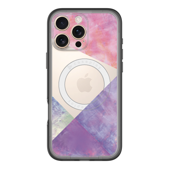スリムプロテクションプレミアムケース with MagSafe［ 朝焼けパステルパレット - Purple ］
