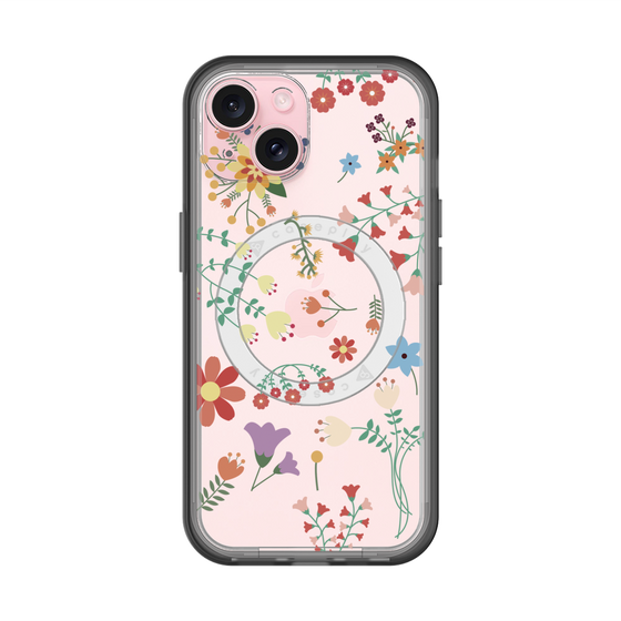 スリムプロテクションプレミアムケース with MagSafe［ キュートな花柄 ］