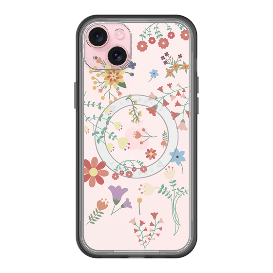 スリムプロテクションプレミアムケース with MagSafe［ キュートな花柄 ］