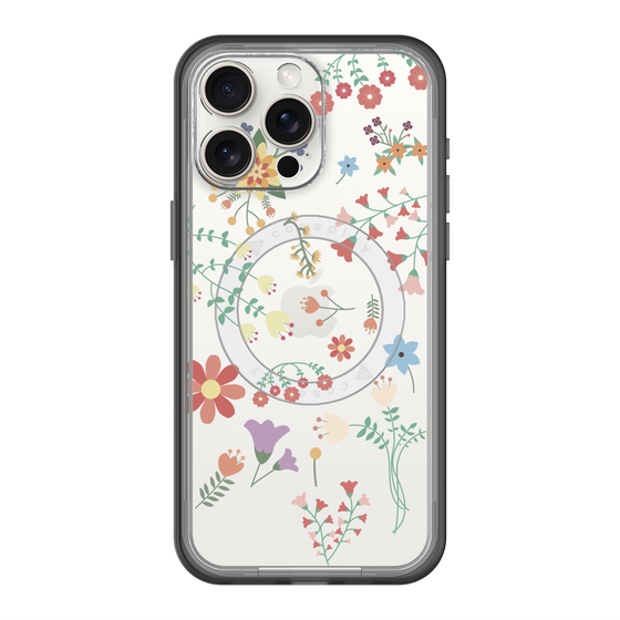 スリムプロテクションプレミアムケース with MagSafe［ キュートな花柄 ］