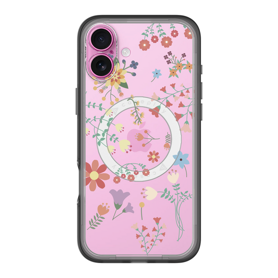 スリムプロテクションプレミアムケース with MagSafe［ キュートな花柄 ］