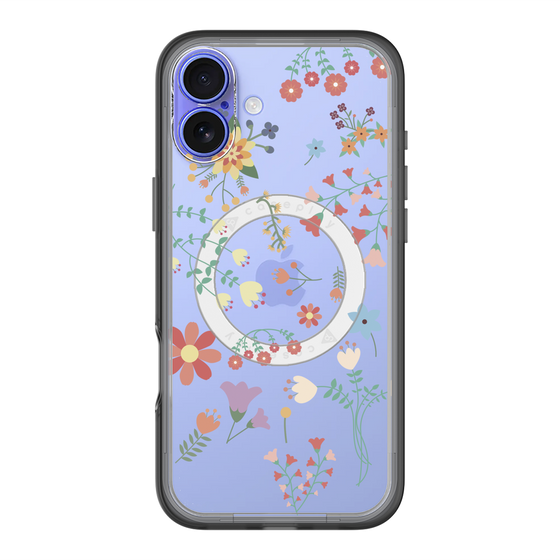 スリムプロテクションプレミアムケース with MagSafe［ キュートな花柄 ］