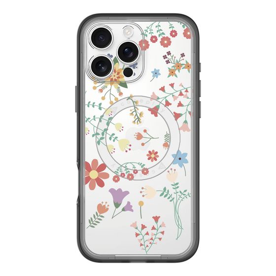 スリムプロテクションプレミアムケース with MagSafe［ キュートな花柄 ］