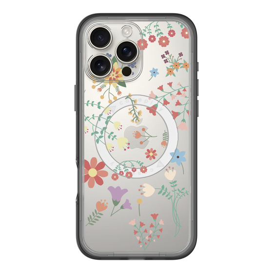 スリムプロテクションプレミアムケース with MagSafe［ キュートな花柄 ］