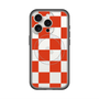 スリムプロテクションプレミアムケース with MagSafe［ 市松模様 - Red ］