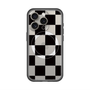 スリムプロテクションプレミアムケース with MagSafe［ 市松模様 - Black ］