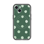 スリムプロテクションプレミアムケース with MagSafe［ 水彩ドット・レトロカラー - Green ］