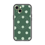 スリムプロテクションプレミアムケース with MagSafe［ 水彩ドット・レトロカラー - Green ］