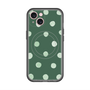 スリムプロテクションプレミアムケース with MagSafe［ 水彩ドット・レトロカラー - Green ］