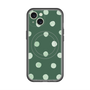 スリムプロテクションプレミアムケース with MagSafe［ 水彩ドット・レトロカラー - Green ］