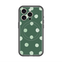 スリムプロテクションプレミアムケース with MagSafe［ 水彩ドット・レトロカラー - Green ］