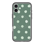 スリムプロテクションプレミアムケース with MagSafe［ 水彩ドット・レトロカラー - Green ］
