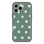 スリムプロテクションプレミアムケース with MagSafe［ 水彩ドット・レトロカラー - Green ］