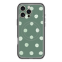 スリムプロテクションプレミアムケース with MagSafe［ 水彩ドット・レトロカラー - Green ］