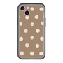 スリムプロテクションプレミアムケース with MagSafe［ 水彩ドット・レトロカラー - Brown ］