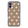 スリムプロテクションプレミアムケース with MagSafe［ 水彩ドット・レトロカラー - Brown ］
