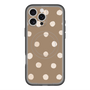 スリムプロテクションプレミアムケース with MagSafe［ 水彩ドット・レトロカラー - Brown ］